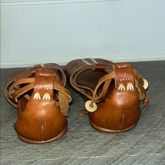 Olukai Hikina Brown Leather Sandals size women’s 5 - Picture 8 of 9